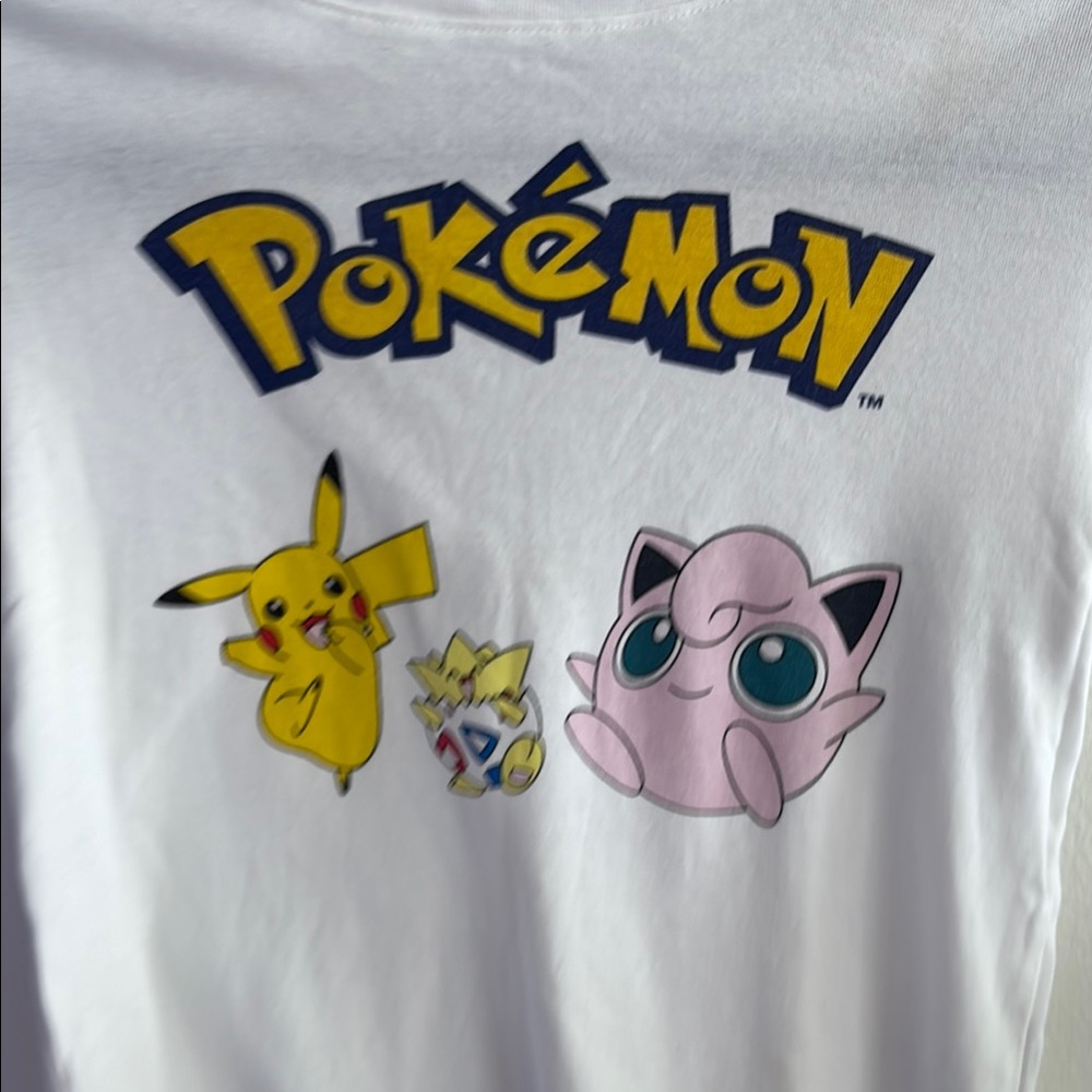 Pokémon White Tee with Bold Logo - Picture 3 of 8